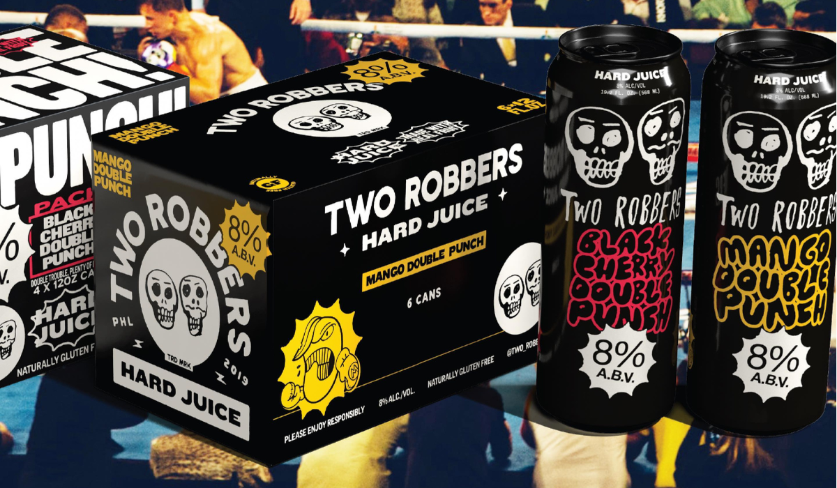 Two Robbers Hard Seltzer Double Punch Variety The Blue White Bottle